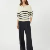Camisola em fio de algodão, azul-marinho Camisola em fio de algodão, azul-marinho