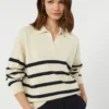 Camisola em fio de algodão, azul-marinho Camisola em fio de algodão, azul-marinho