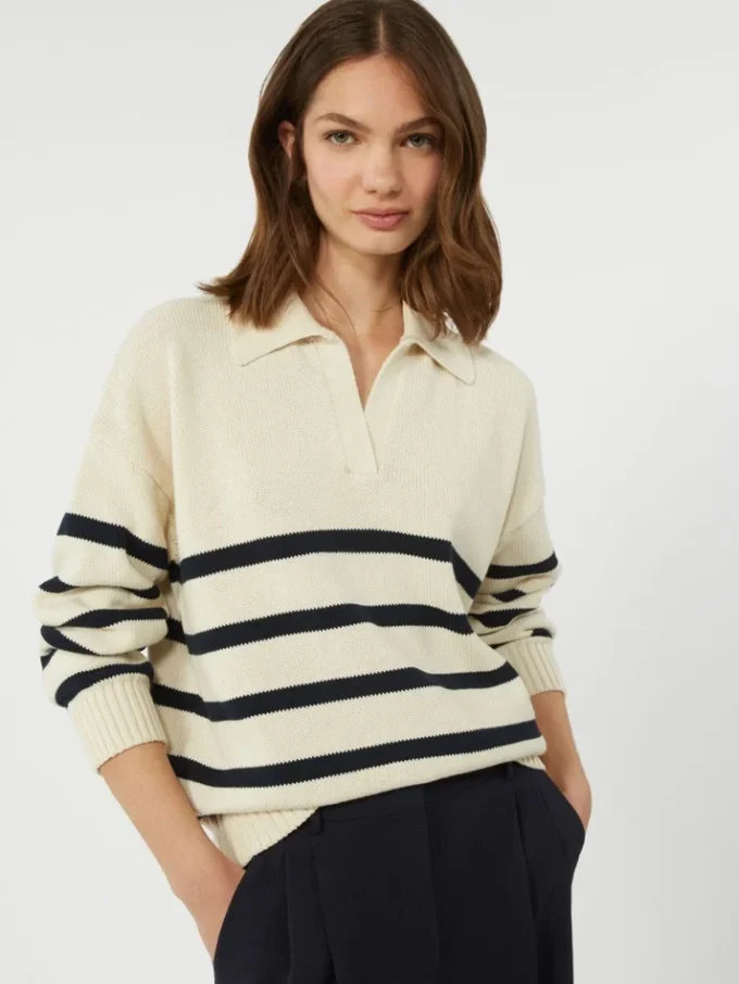 Camisola em fio de algodão, azul-marinho Camisola em fio de algodão, azul-marinho