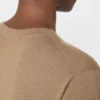 Camisola em fio de caxemira, castanho avelã