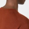Camisola em fio de caxemira, terracota
