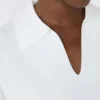 Camisola em fio de crepe de viscose, branco óptico Camisola em fio de crepe de viscose, branco óptico