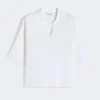 Camisola em fio de crepe de viscose, branco óptico Camisola em fio de crepe de viscose, branco óptico
