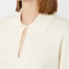 Camisola em fio de crepe de viscose, marfim Camisola em fio de crepe de viscose, marfim