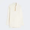 Camisola em fio de crepe de viscose, marfim Camisola em fio de crepe de viscose, marfim