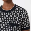 Camisola em jacquard de lã, azul ultramar