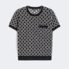 Camisola em jacquard de lã, azul ultramar