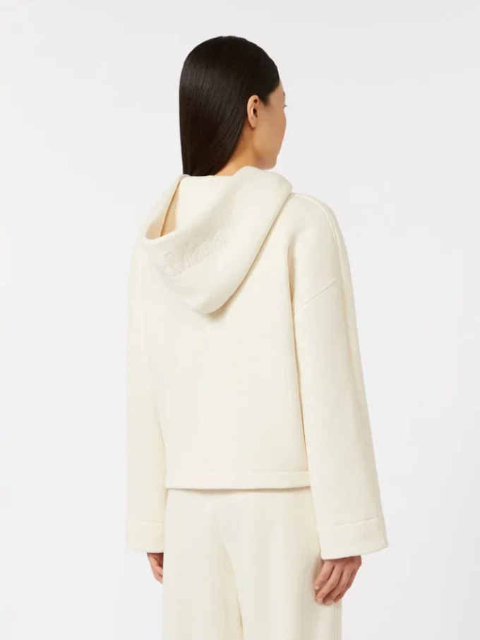 Camisola em jersey de algodão, marfim Camisola em jersey de algodão, marfim
