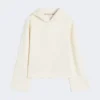 Camisola em jersey de algodão, marfim Camisola em jersey de algodão, marfim