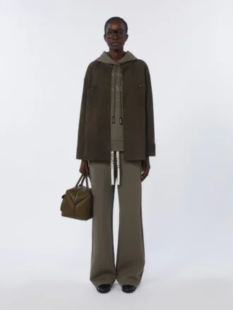 Camisola em jersey de algodão técnico, cor cáqui