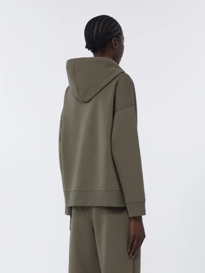 Camisola em jersey de algodão técnico, cor cáqui Camisola em jersey de algodão técnico, cor cáqui