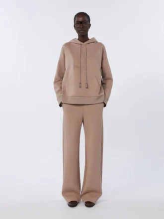 Camisola em jersey de algodão técnico, rosa