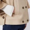 Capa de caxemira de corte largo, albino Capa de caxemira de corte largo, albino