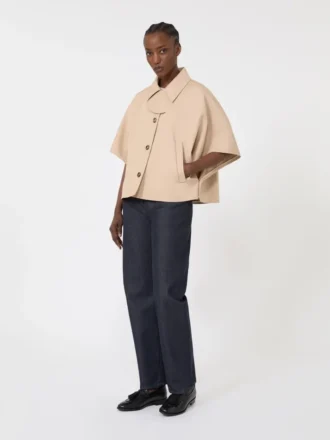 Capa em gabardine repelente à água, albino