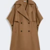 Capa em gabardine repelente à água, estilo colonial