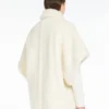 Capa em tecido de alpaca e lã teddy, branco óptico Capa em tecido de alpaca e lã teddy, branco óptico