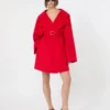 Casaco curto de lã, vermelho Casaco curto de lã, vermelho