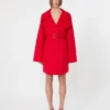 Casaco curto de lã, vermelho Casaco curto de lã, vermelho