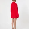Casaco curto de lã, vermelho Casaco curto de lã, vermelho