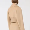 Casaco curto de Pure Wool, cor caramelo Casaco curto de Pure Wool, cor caramelo