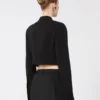 Casaco curto em jersey, preto Casaco curto em jersey, preto