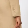 Casaco curto em sarja de linho, cor camelo Casaco curto em sarja de linho, cor camelo