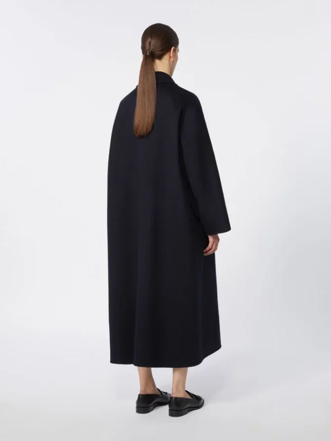 Casaco de caxemira oversized, azul-marinho Casaco de caxemira oversized, azul-marinho