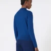 Casaco de malha feminino em lã, azul-china Casaco de malha feminino em lã, azul-china