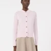 Casaco de malha feminino em lã, rosa Casaco de malha feminino em lã, rosa