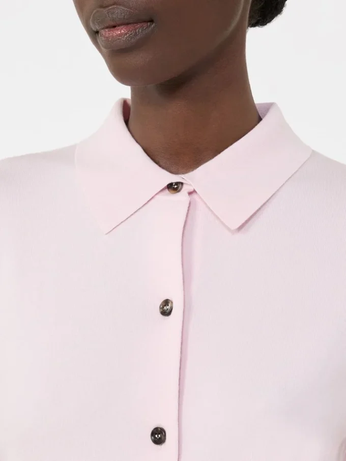 Casaco de malha feminino em lã, rosa Casaco de malha feminino em lã, rosa