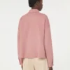 Casaco de mistura de lã dupla face, rosa antigo Casaco de mistura de lã dupla face, rosa antigo