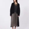 Casaco de mohair, preto Casaco de mohair, preto