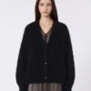Casaco de mohair, preto Casaco de mohair, preto
