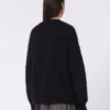 Casaco de mohair, preto Casaco de mohair, preto