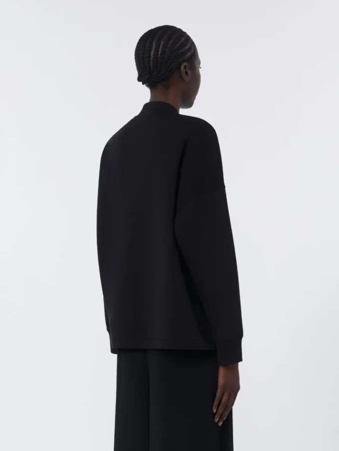 Casaco em jersey scuba, preto Casaco em jersey scuba, preto