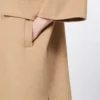 Casaco em tecido de lã camel, castanho avelã Casaco em tecido de lã camel, castanho avelã