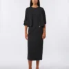 Casaco largo em jersey de viscose, preto Casaco largo em jersey de viscose, preto
