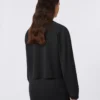 Casaco largo em jersey de viscose, preto Casaco largo em jersey de viscose, preto