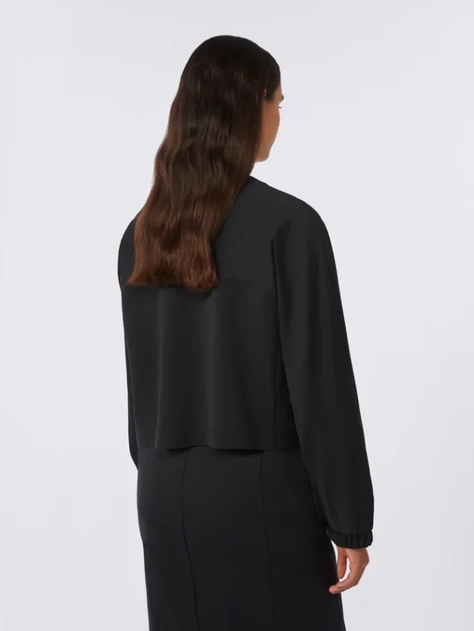 Casaco largo em jersey de viscose, preto Casaco largo em jersey de viscose, preto