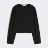 Casaco largo em jersey de viscose, preto Casaco largo em jersey de viscose, preto