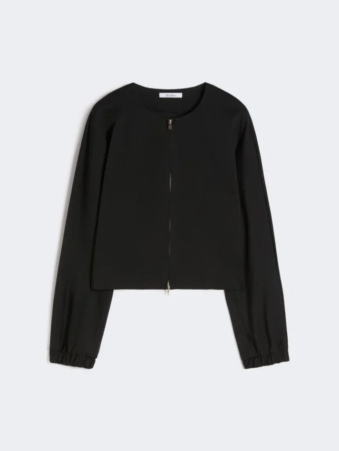 Casaco largo em jersey de viscose, preto Casaco largo em jersey de viscose, preto