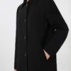 Casaco midi em cady, preto Casaco midi em cady, preto