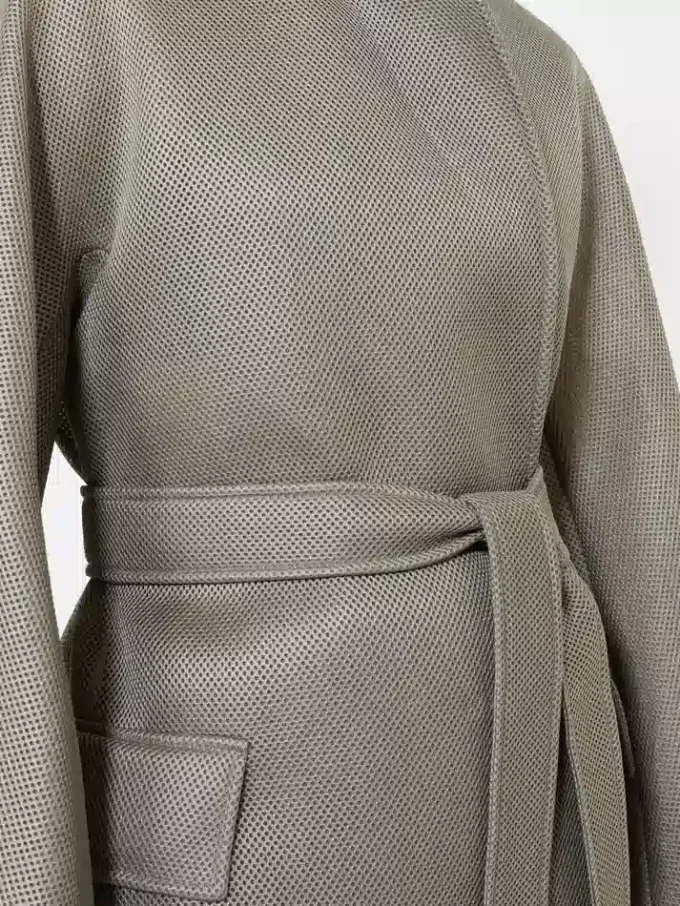 Casaco oversized em malha jersey, cinzento médio