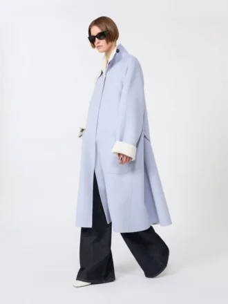 Casaco reversível em Pure Wool, azul-aviador