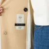 Casaco trench em algodão repelente de água com estampado arco-íris, multicolorido