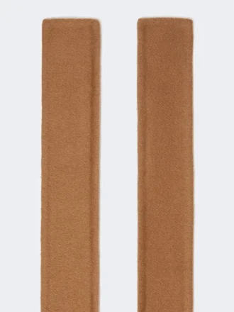 Cinto em tecido de Pure Wool, cor camelo