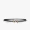 Cinto Sportmax com monograma e fivela, preto