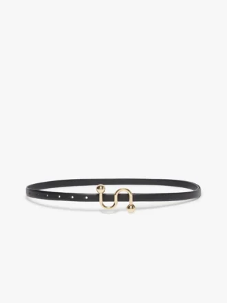 Cinto Sportmax com monograma e fivela, preto