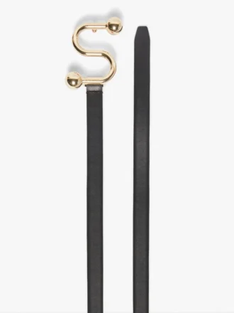 Cinto Sportmax com monograma e fivela, preto