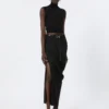 Cinto Sportmax com monograma e fivela, preto